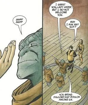 Leia fournit la preuve de son ascendance