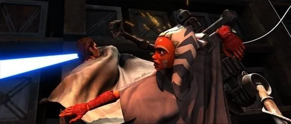 Ahsoka attaquée par des IG-86. 