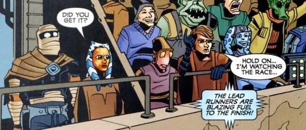 Rex, Tano et Skywalker.