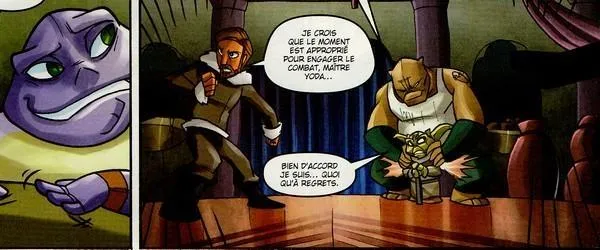 Tagta le Hutt ordonne aux Trandoshans du Poing de Kssko de tuer les Jedi.