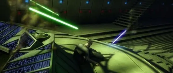 Les Sœurs de la Nuit encerclent le Comte Dooku. 