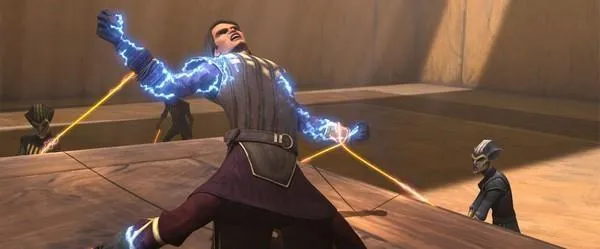 Skywalker maîtrisé par des Zygerriens.