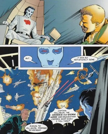 Thrawn s'éteint sous les yeux de son fidèle subalterne