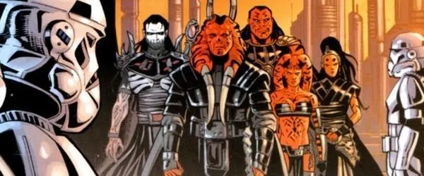 Darth Wyyrlok III débarque sur Coruscant aux côtés de ses confrères. 