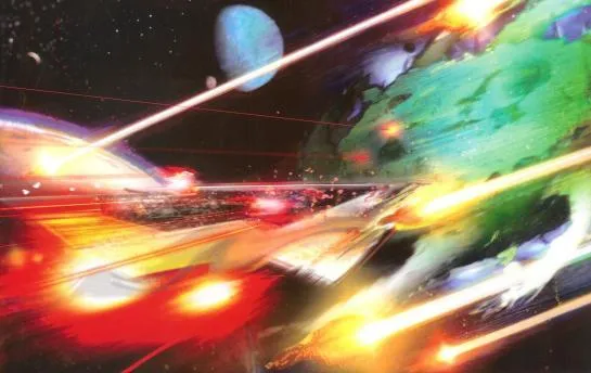 Le super destroyer Lusankya utilisé comme bélier contre le vaisseau monde Yuuzhan Vong
