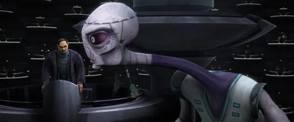 La Sénatrice de Kamino Halle Burtoni annonce son projet de loi. 