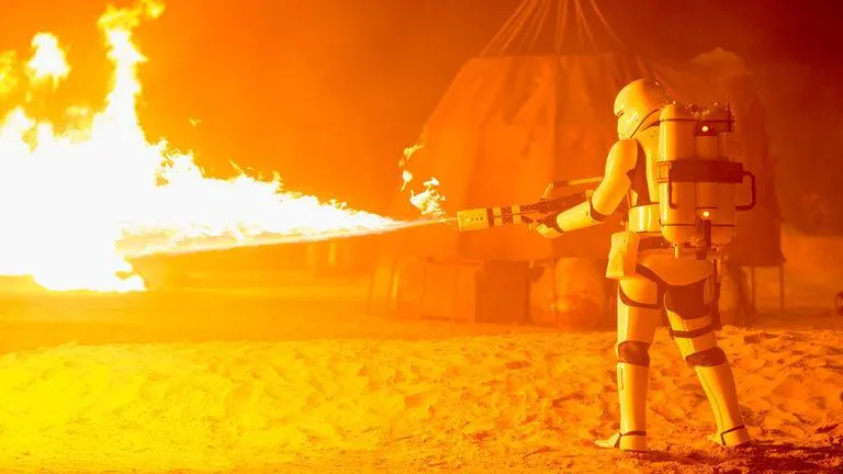Flametrooper en action