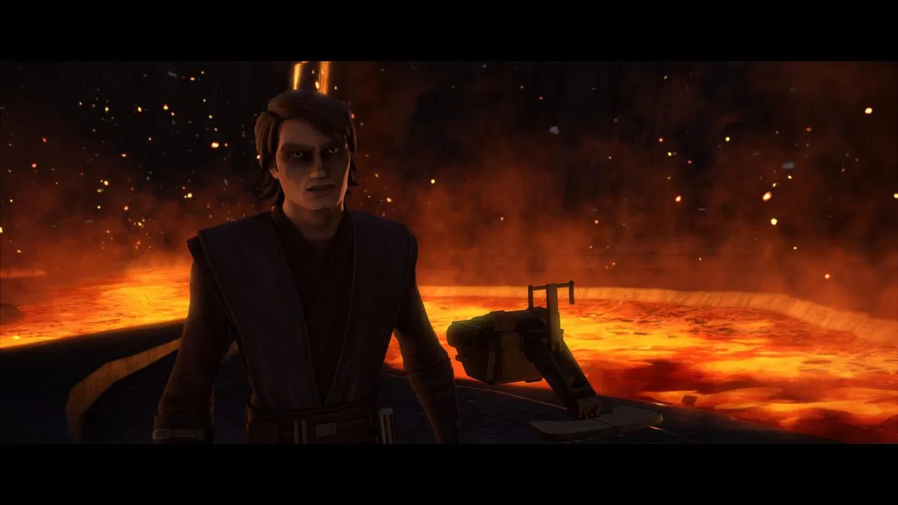 Anakin Skywalker et un Jumpspeeder