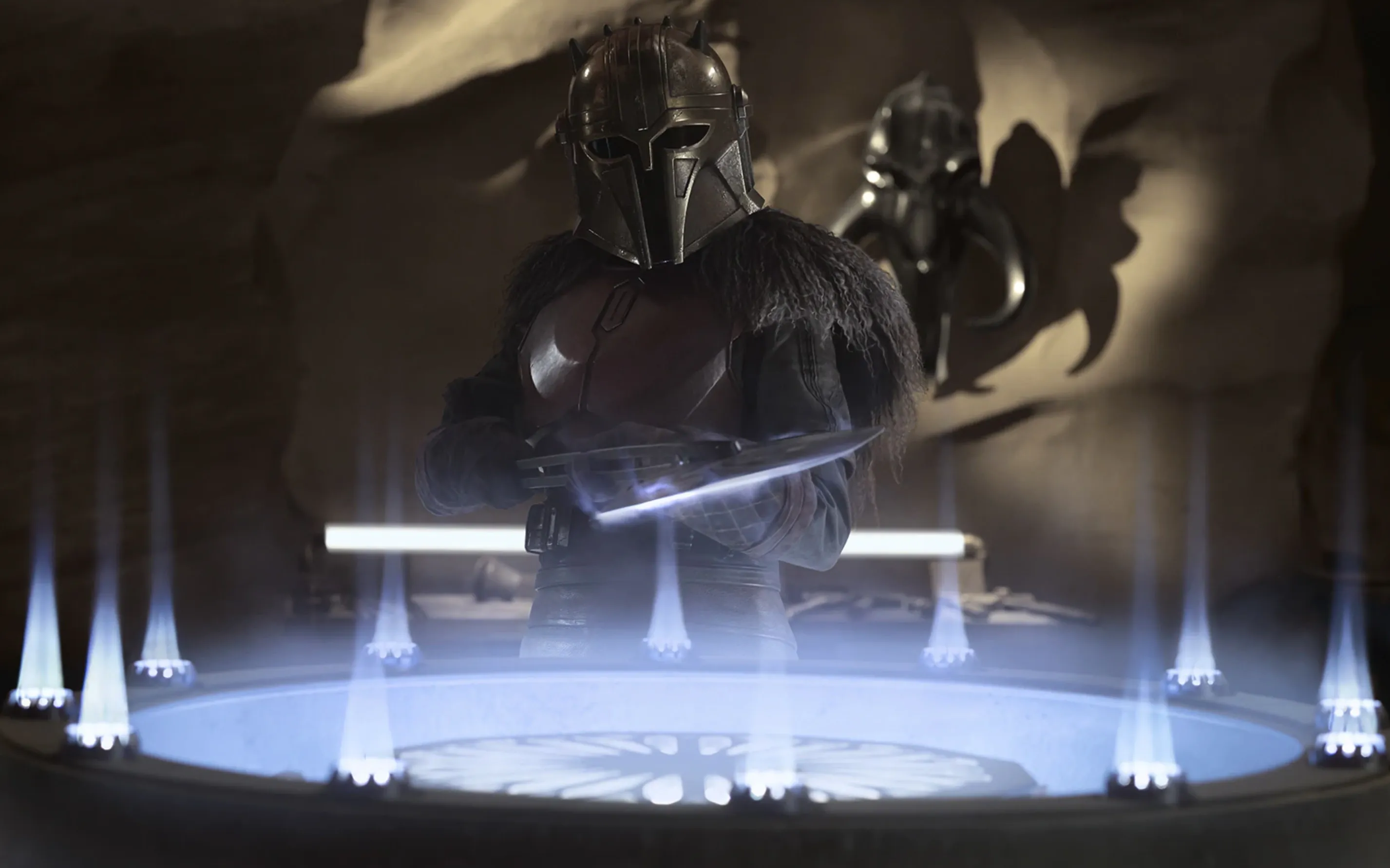 L'Armurier utilise la Forge de la Tribu sur Nevarro.