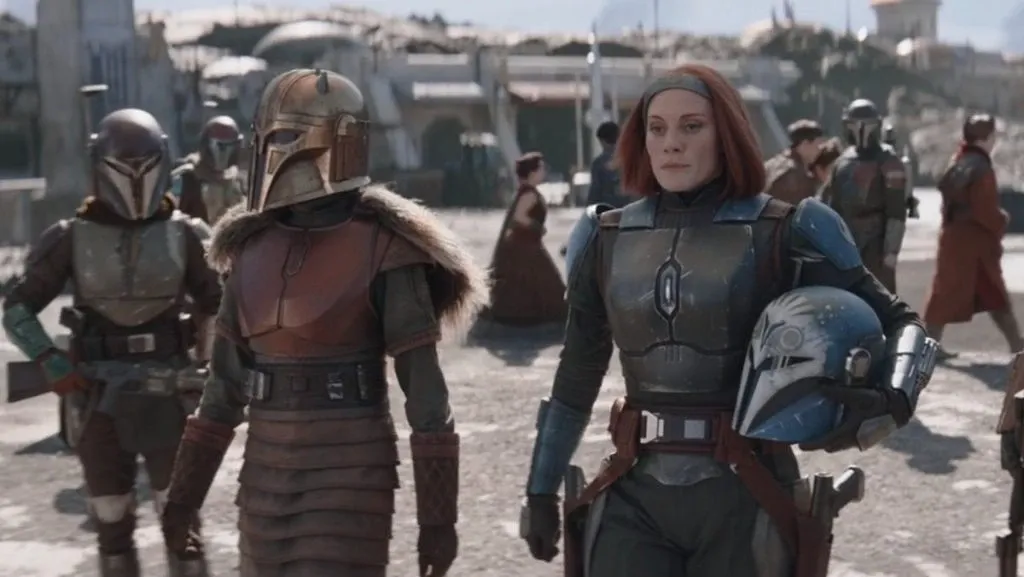 L'Armurier et Bo-Katan Kryze.