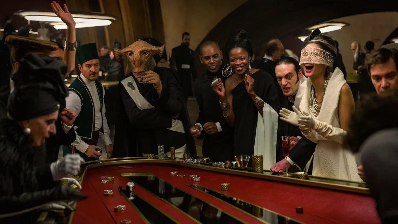 Une table de jeu du casino de Canto Bight.