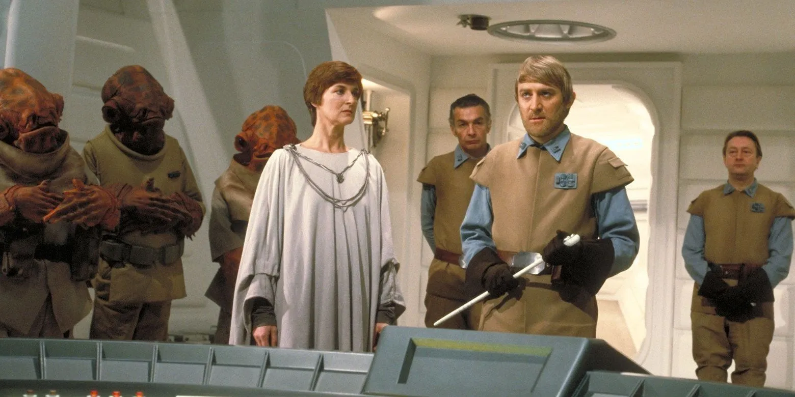 Mon Mothma et le Général Crix Madine, avant la Bataille d'Endor
