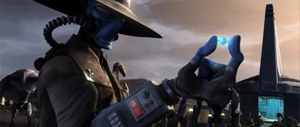 Cad Bane sur Devaron en possession du Cristal Kyber.