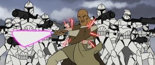 La 187ème Légion lors de la Bataille de Dantooine.