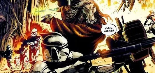 Le 416ème Corps d'Armée Stellaire et le Maître Jedi K'Kruhk sur Teyr.