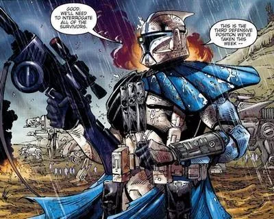 Alpha-17 lors de la Bataille de Jabiim.