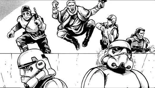 Embuscade tendue par les Commandos contre les troupes de l'Empire