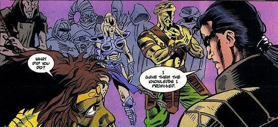 Exar Kun contemple ses nouveaux adeptes