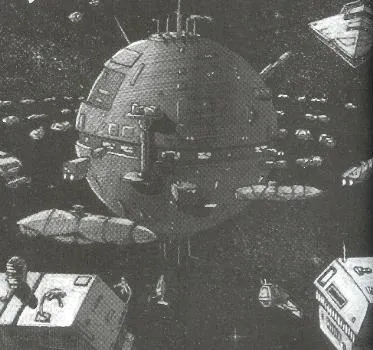 La flotte de la Dissension Kaarenth autour du chantier de réparation