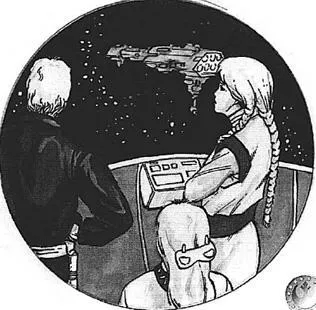 Luke Skywalker assistant à la démonstration de Wialu, en compagnie d'Akanah