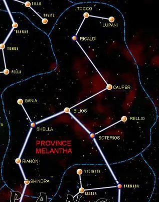 Carte de la Province Melantha