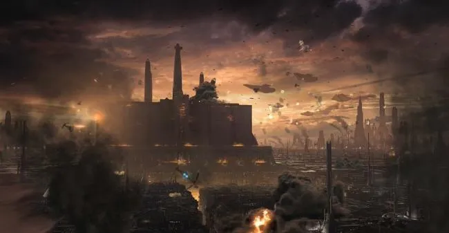 La chute du Temple Jedi suite à l'attaque de l'Empire Sith