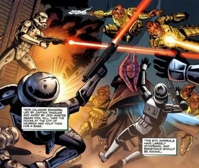 Asaak Dan et les Rangers Mon Calamari.