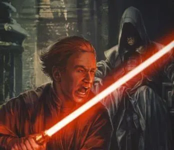 Darth Plagueis observe son élève : le prometteur Darth Sidious