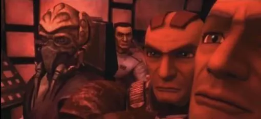 Plo Koon, Wolffe, Boost et Sinker.