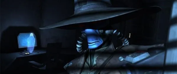 Bane négocie son futur contrat avec Darth Sidious.