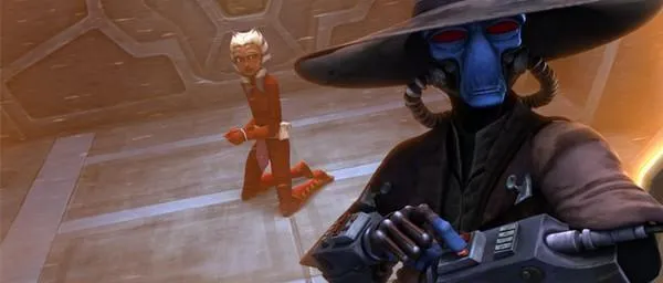 Ahsoka Tano en mauvaise posture. 