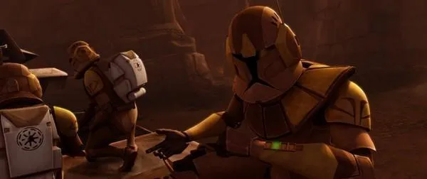 Le Commandant Jet sur Geonosis.