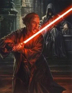 Darth Plagueis observe Darth Sidious.