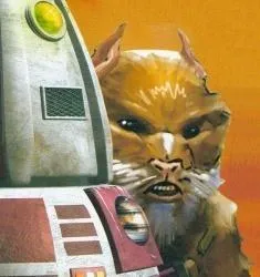 Ebrihim et son droïde Q9-X2