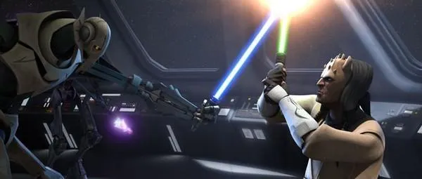 Eeth Koth face à Grievous. 