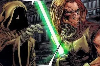 Jon Antilles et Knol Ven'nari sur Queyta.