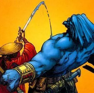 Ko Vakier excellant au combat avec son katana