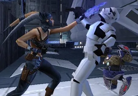Rianna qui tue un CloneTrooper