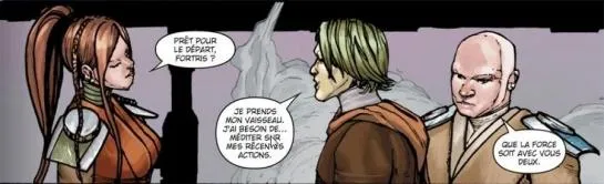 Satele Shan et Fortris Gall avant leur départ pour Dantooine