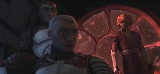 Le Sergent Sinker à bord de la capsule de sauvetage. 