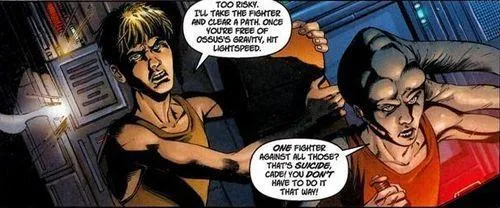 Cade Skywalker et Shado Vao évacuent Ossus