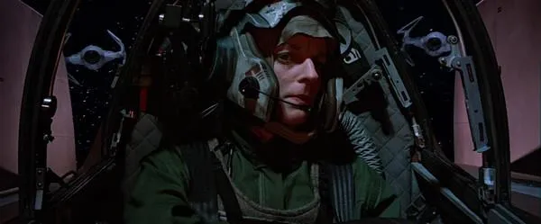 Sila Kott aux commandes de son A-Wing.