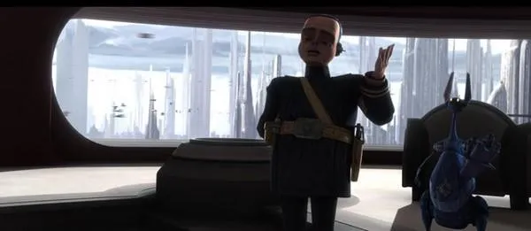 Le Lieutenant Tan Divo de la Force de Sécurité de Coruscant. 