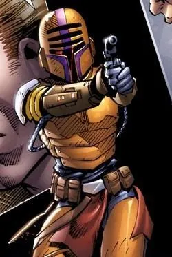 Tes Vevec en armure.