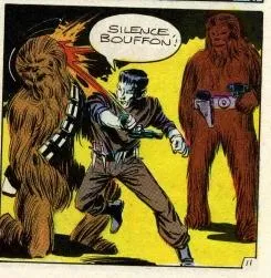 Vargi se gaussant de voir Chewie impuissant