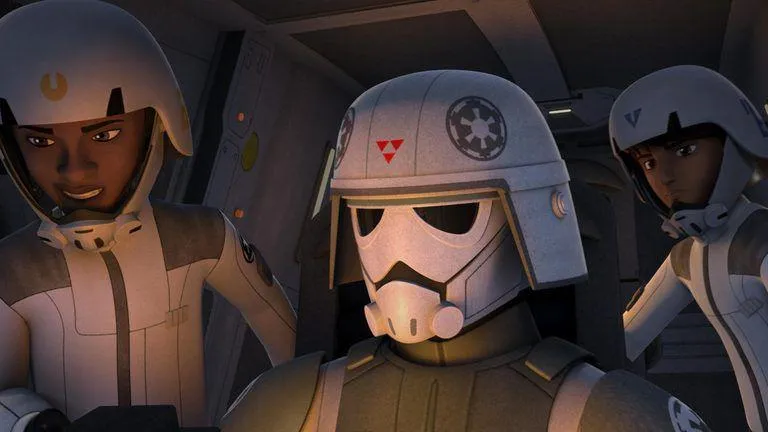 Jai Kell, Zare Leonis et un Pilote de Combat Impérial