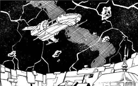 Exemple d'un atterrissage assisté vers un hangar de la base