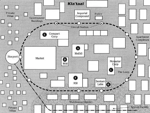 Plan de Kla'taal et de Tal'cara