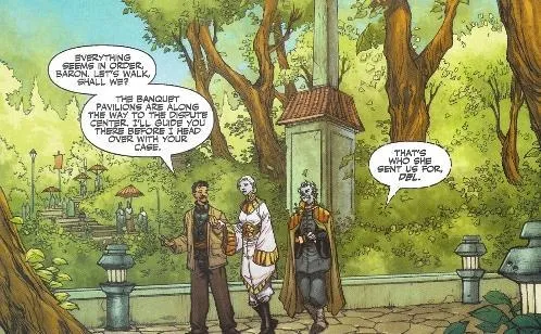 L'un des nombreux jardins de la capitale de Telerath