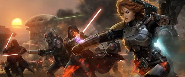 Shae Vizla aux côtés des Légions de la Sith. 
